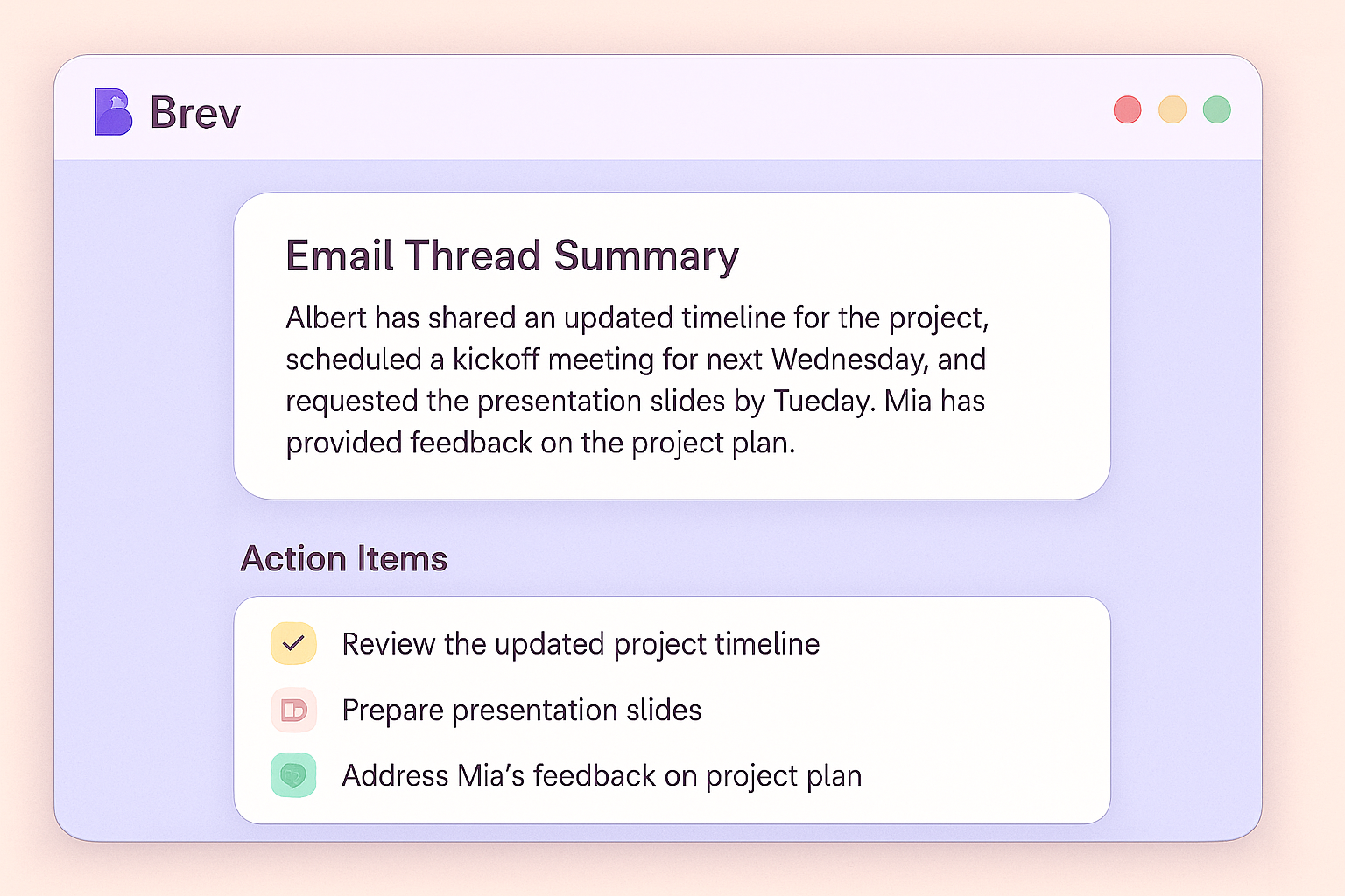 AI-generated mockup of the proposed application
